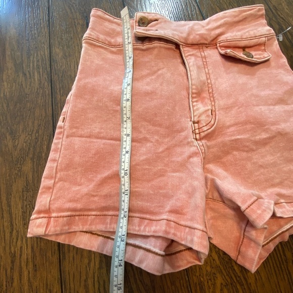 We The Free High Waisted Retro Pink Shorts Size 27 B11 - Picture 6 of 6